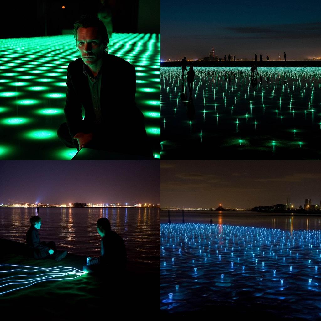 Daan Roosegaarde style, Midjourney V5, render 1 of 4