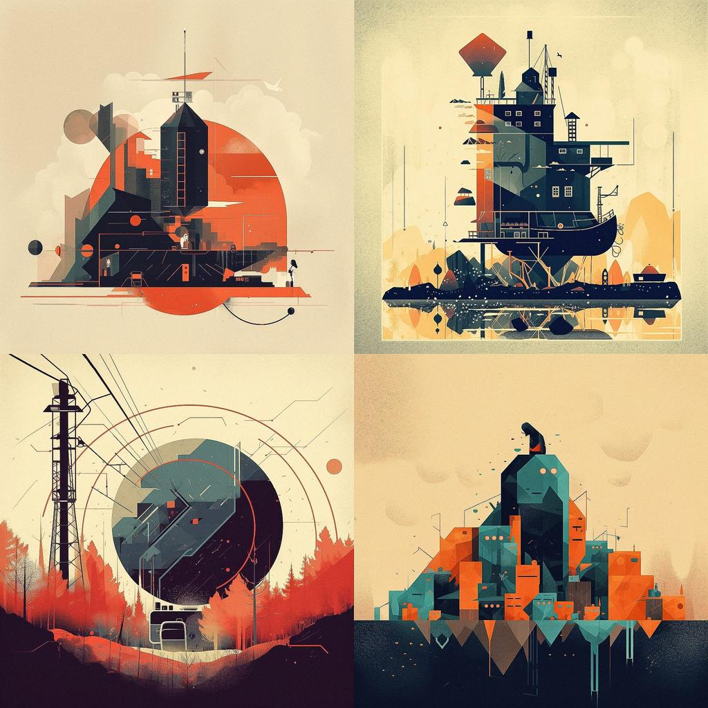 Dan Matutina style, Midjourney V5, render 1 of 4