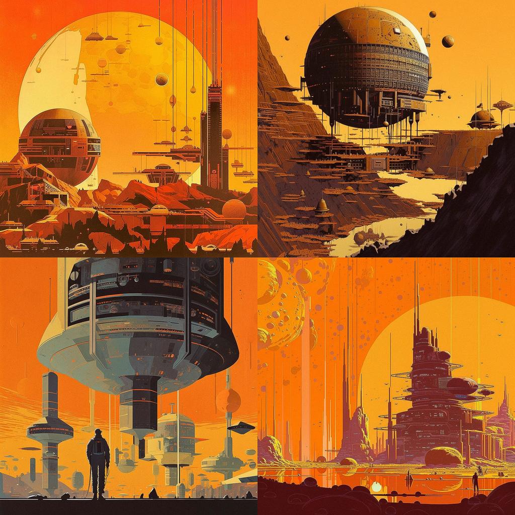 Dan McPharlin style, Midjourney V5, render 1 of 4