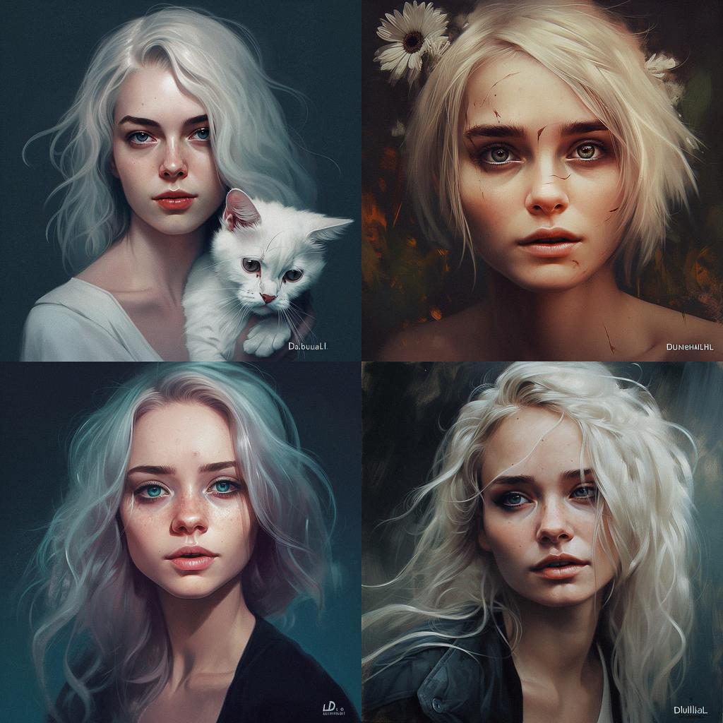 Daniela Uhlig style, Midjourney V5, render 1 of 4