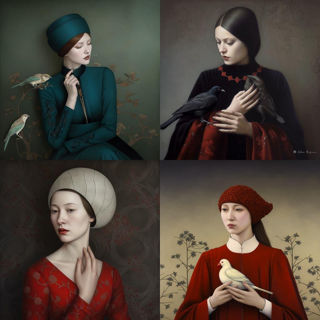Daria Petrilli style, Midjourney V5, render 1 of 4