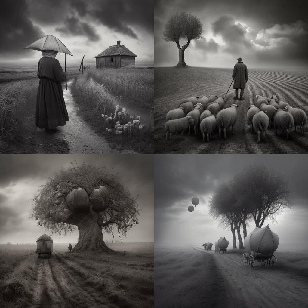 Dariusz Klimczak style, Midjourney V5, render 1 of 4