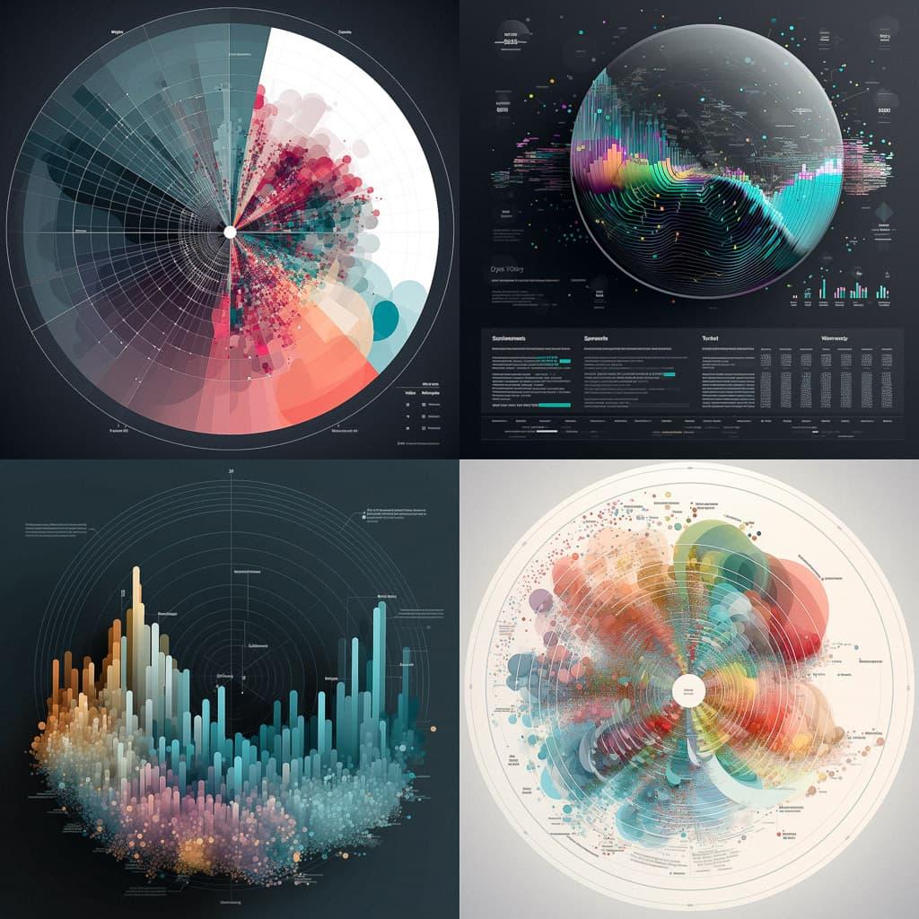 Data visualization style, Midjourney V5, render 1 of 4