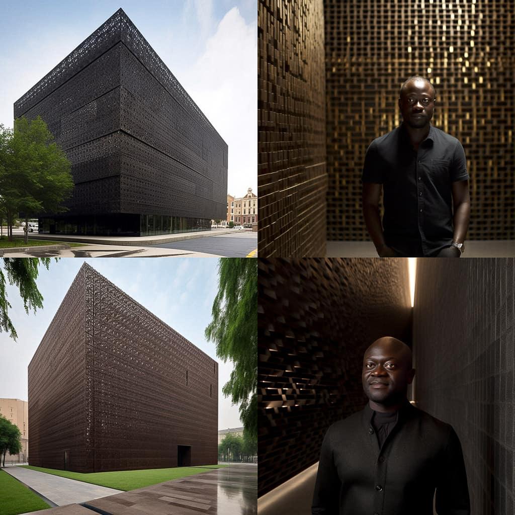 David Adjaye style, Midjourney V5, render 1 of 4