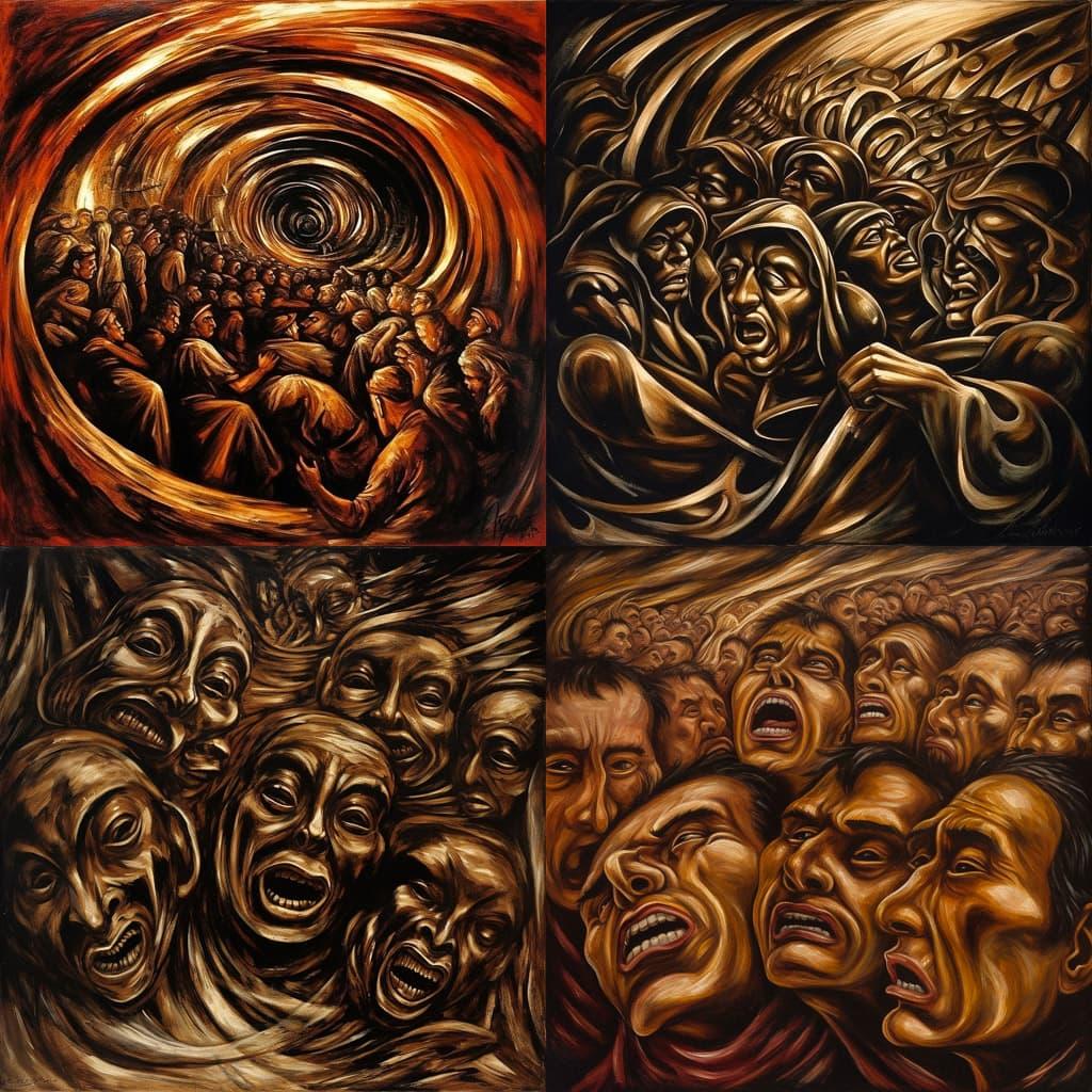 David Alfaro Siqueiros style, Midjourney V5, render 1 of 4