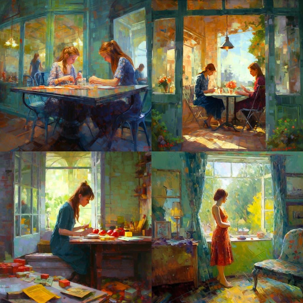 David Hettinger style, Midjourney V5, render 1 of 4