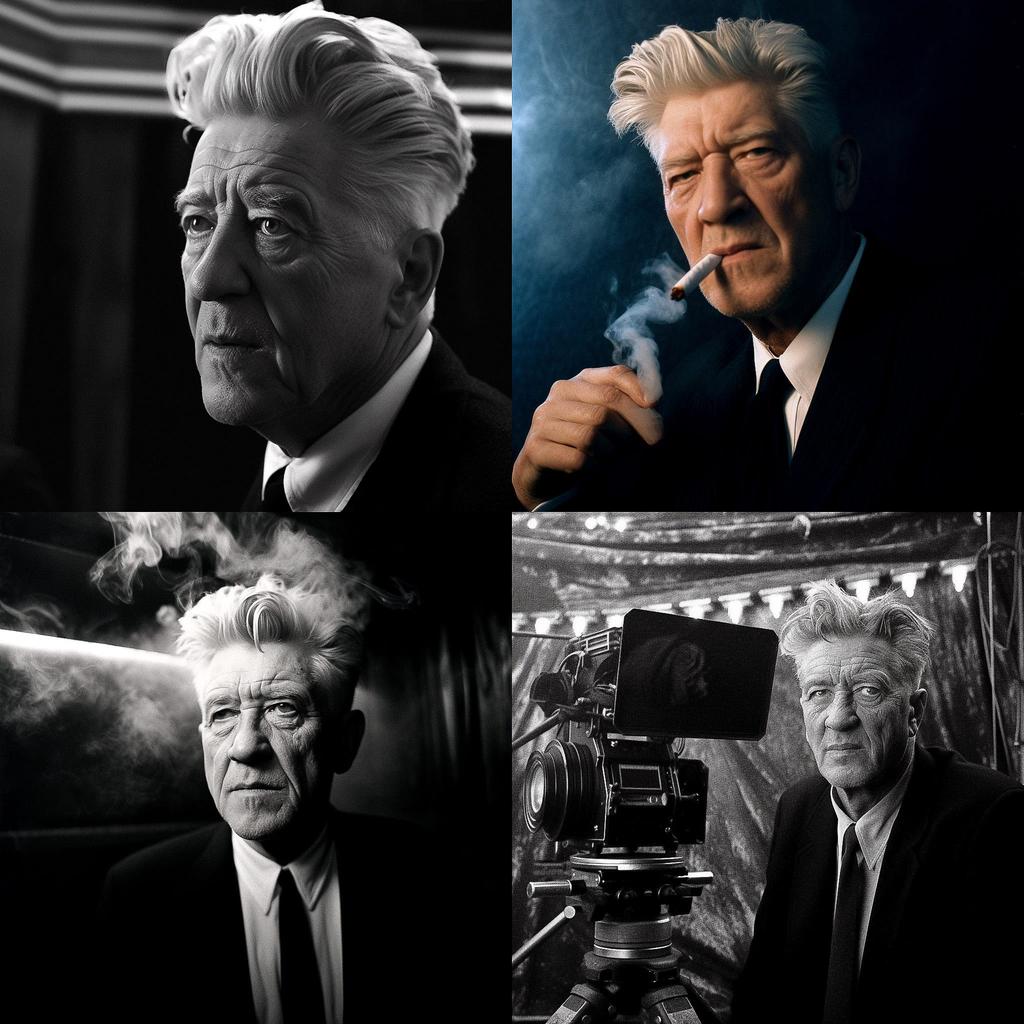David Lynch style, Midjourney V5, render 1 of 4