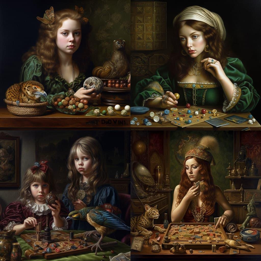 David Michael Bowers style, Midjourney V5, render 1 of 4