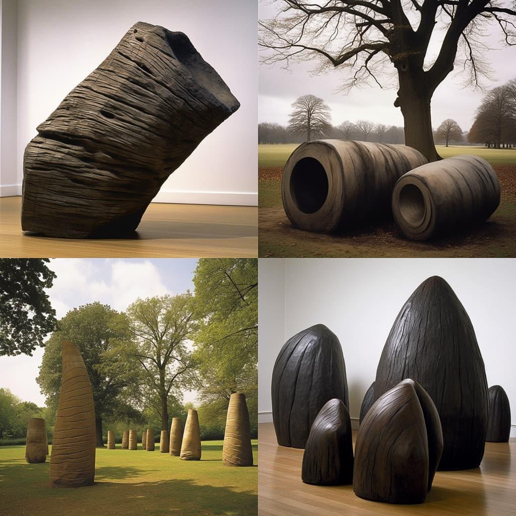 David Nash style, Midjourney V5, render 1 of 4