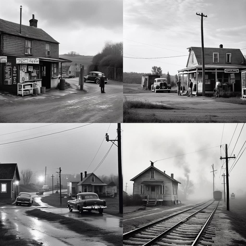 David Plowden style, Midjourney V5, render 1 of 4