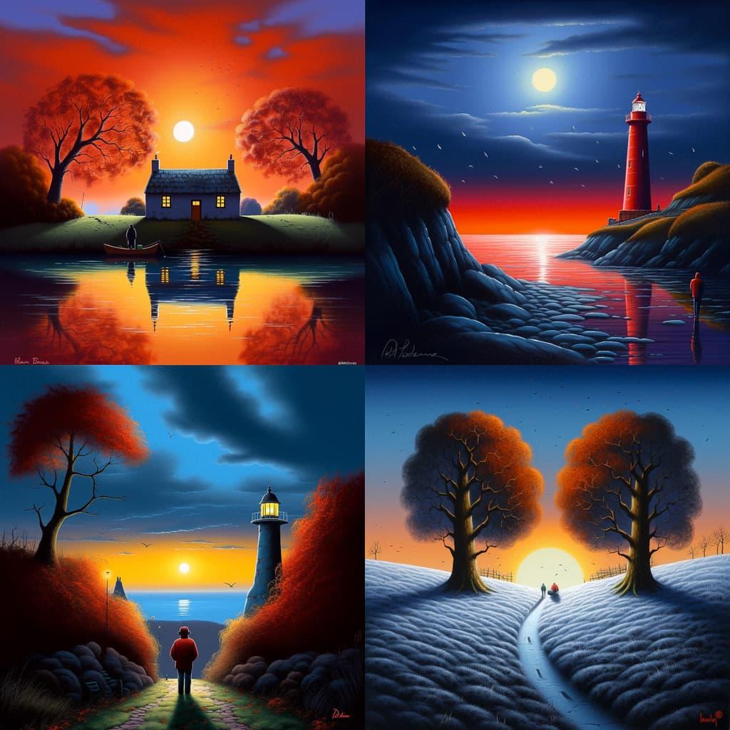 David Renshaw style, Midjourney V5, render 1 of 4