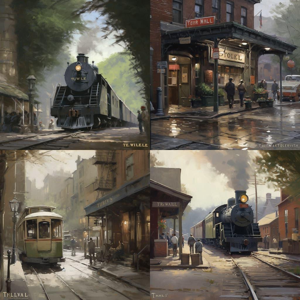 David Tutwiler style, Midjourney V5, render 1 of 4