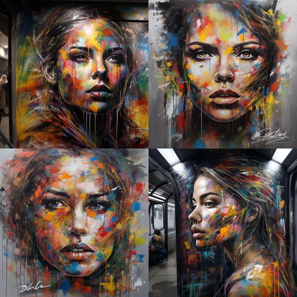 David Walker style, Midjourney V5, render 1 of 4