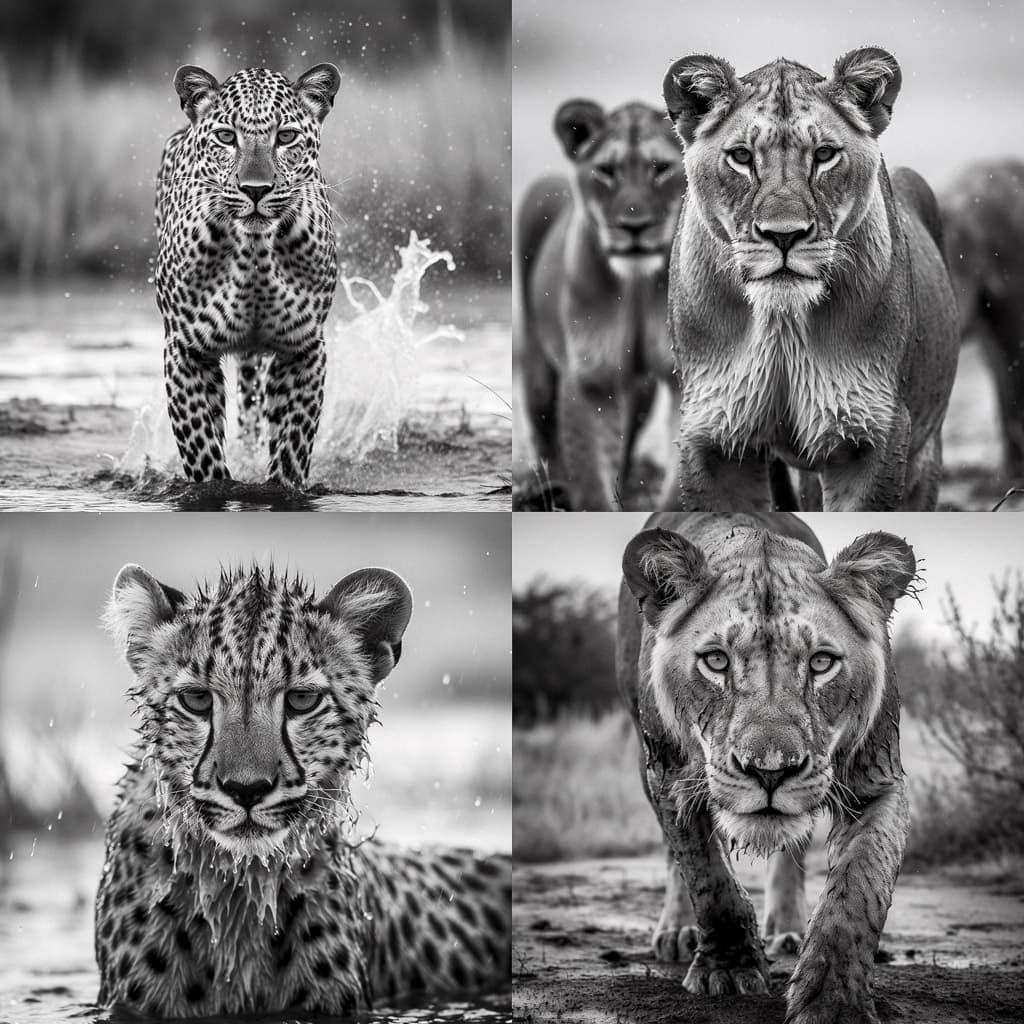 David Yarrow style, Midjourney V5, render 1 of 4