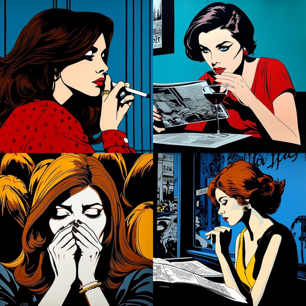 Deborah Azzopardi style, Midjourney V5, render 1 of 4