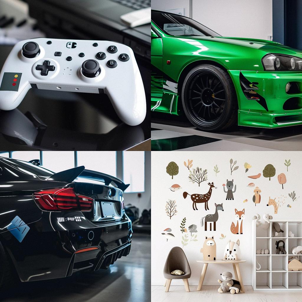 Decals style, Midjourney V5, render 1 of 4