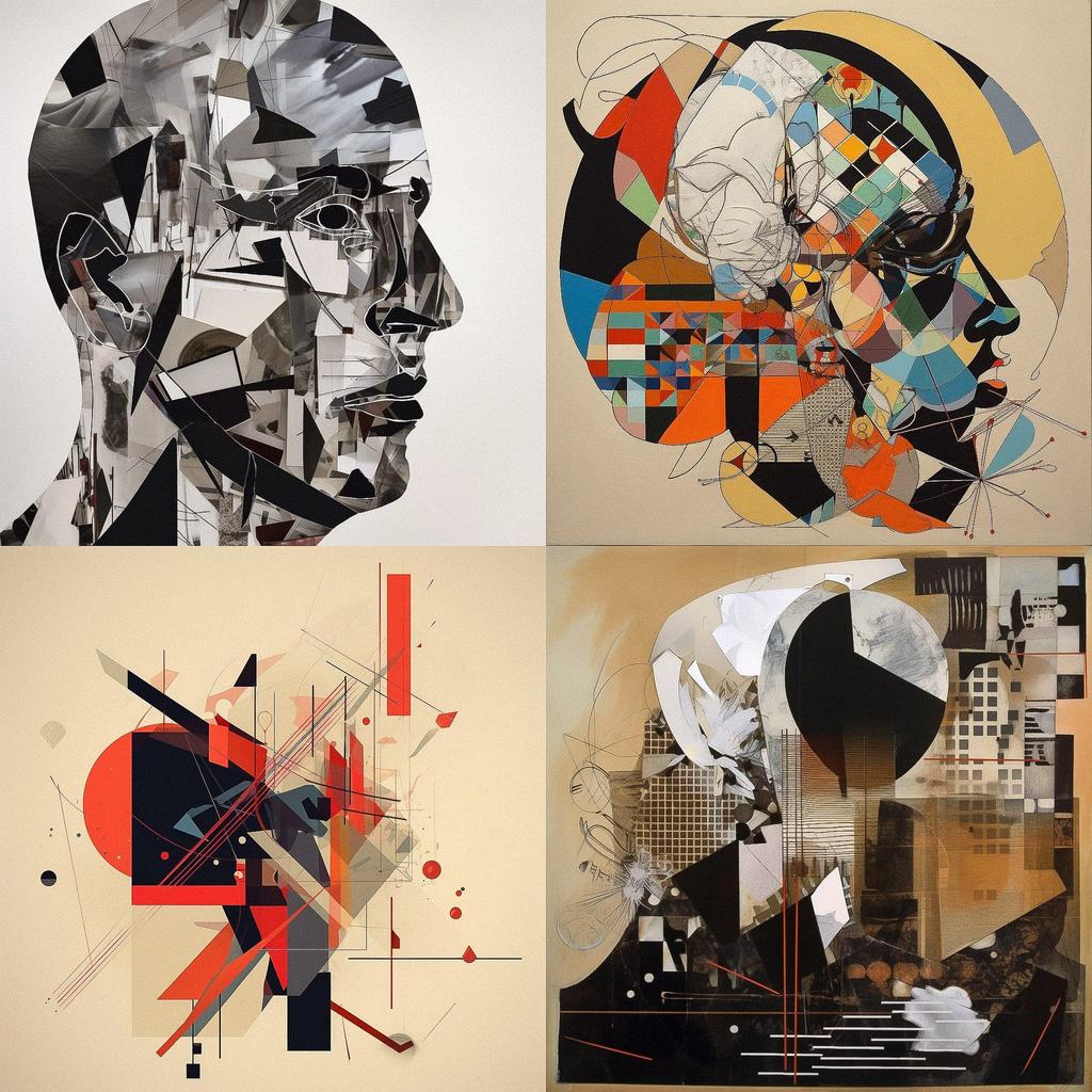 Deconstructivism style, Midjourney V5, render 1 of 4