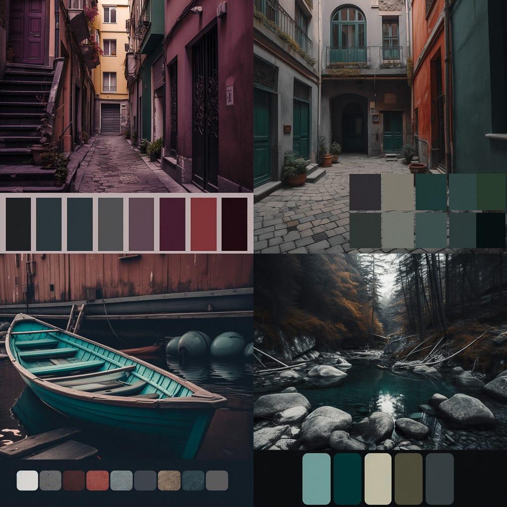 Desaturated colors style, Midjourney V5, render 1 of 4