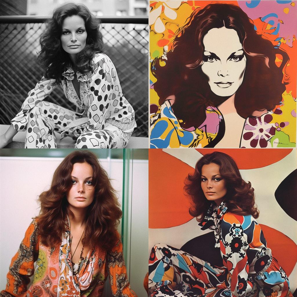 Diane von Furstenberg style, Midjourney V5, render 1 of 4