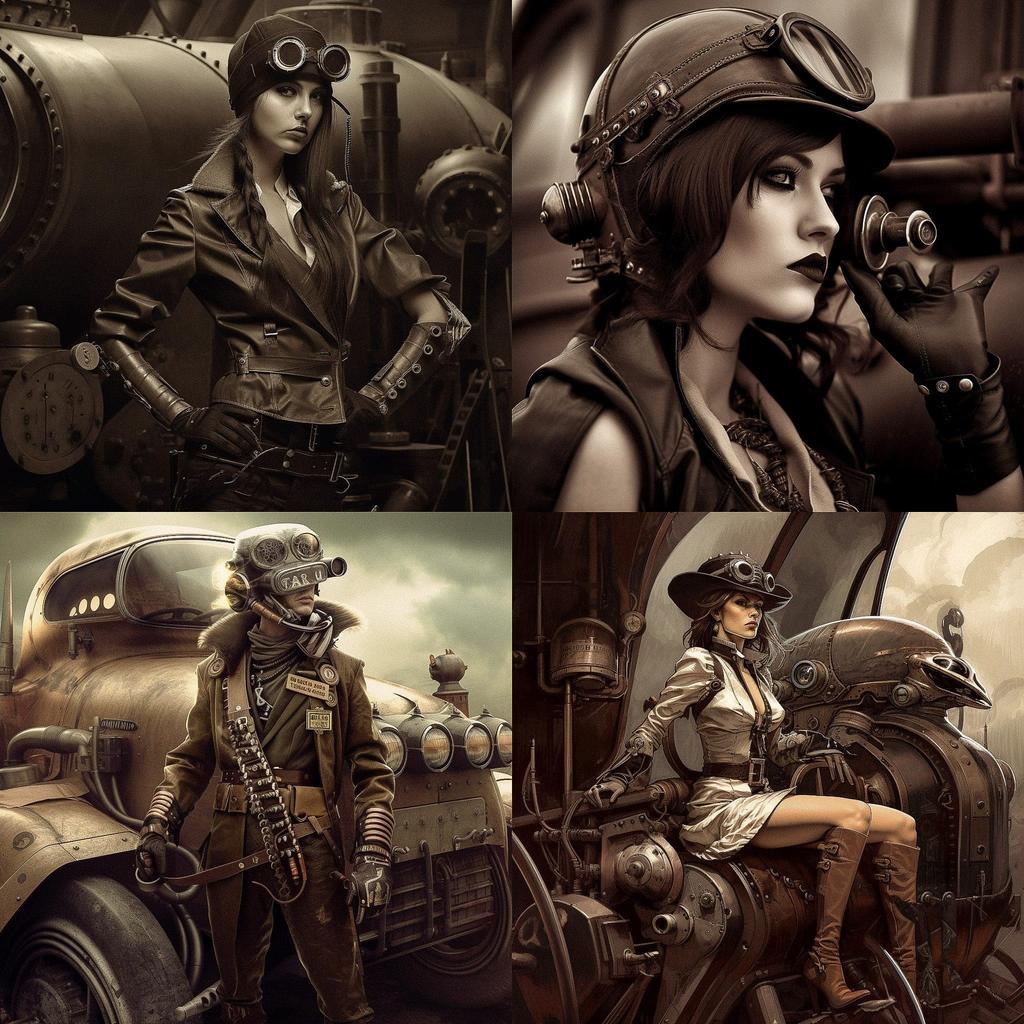 Dieselpunk style, Midjourney V5, render 1 of 4