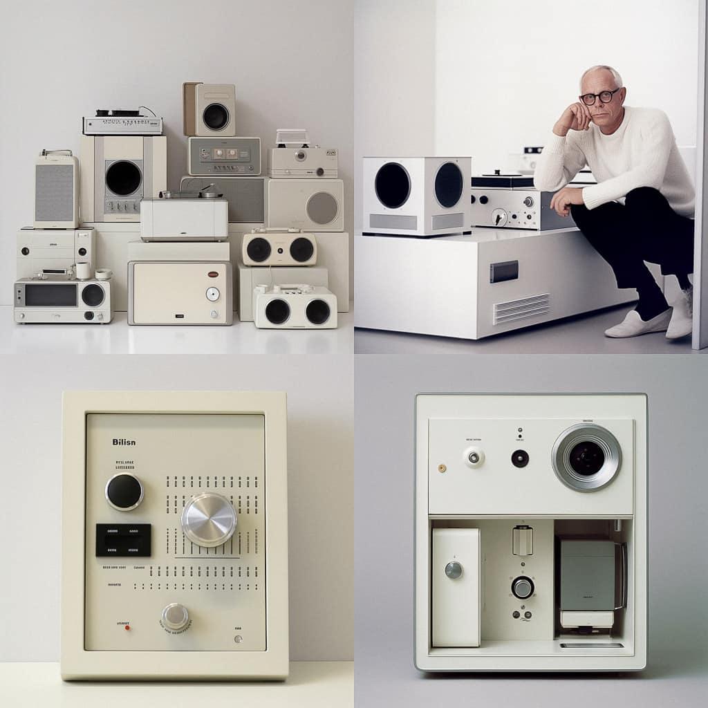 Dieter Rams style, Midjourney V5, render 1 of 4