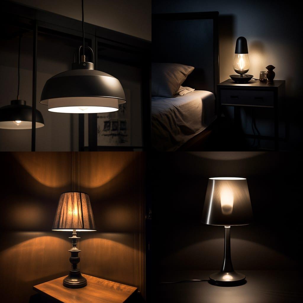 Dim lighting style, Midjourney V5, render 1 of 4