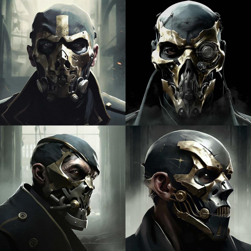 Dishonored style, Midjourney V5, render 1 of 4