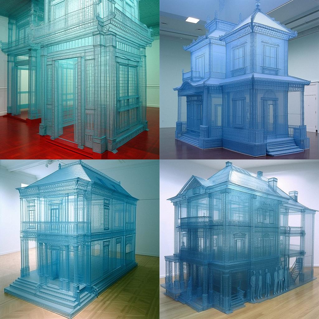 Do Ho Suh style, Midjourney V5, render 1 of 4