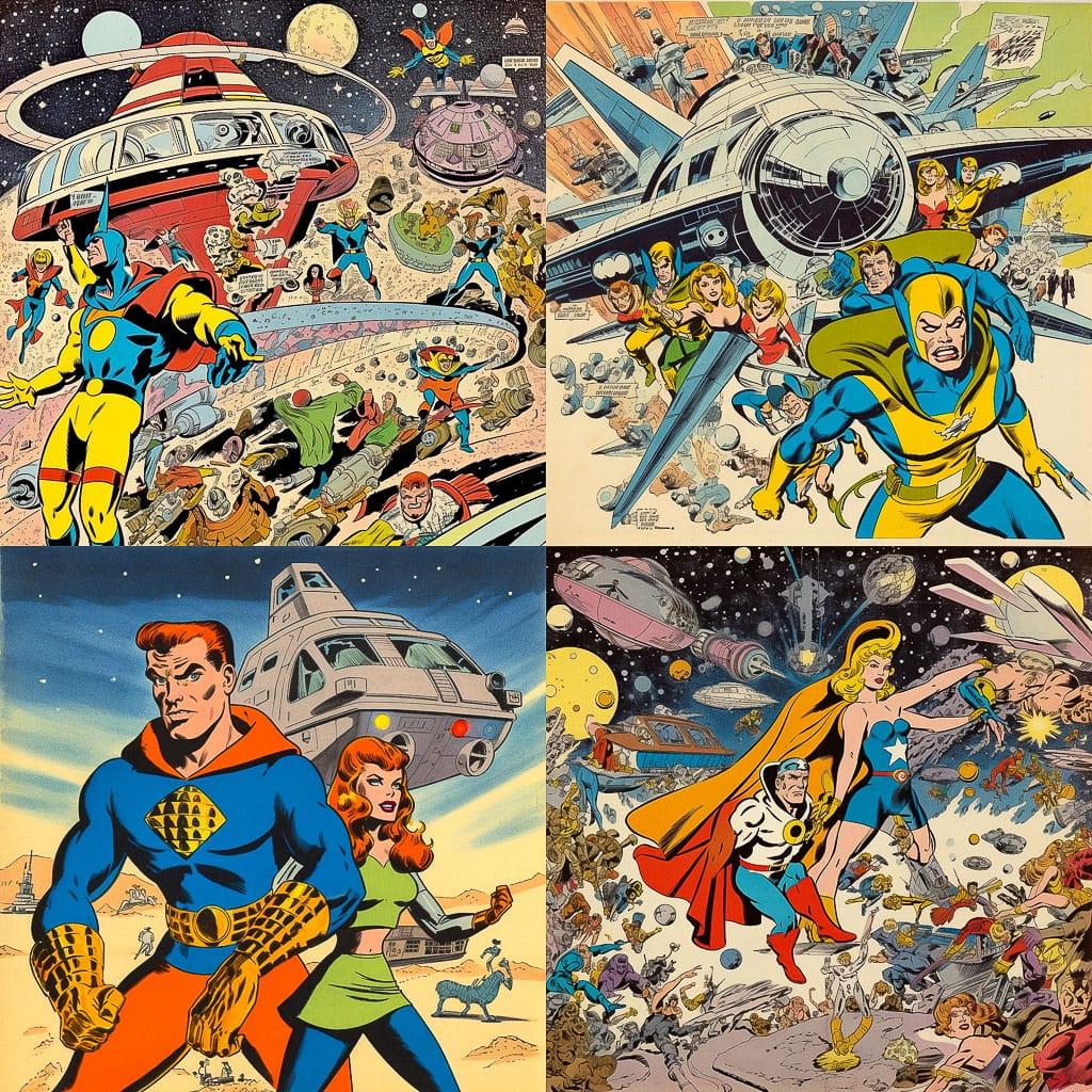 Don Heck style, Midjourney V5, render 1 of 4
