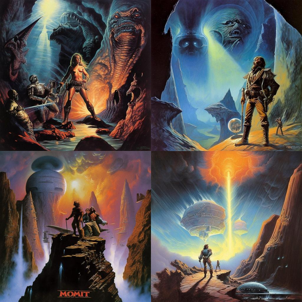 Don Maitz style, Midjourney V5, render 1 of 4