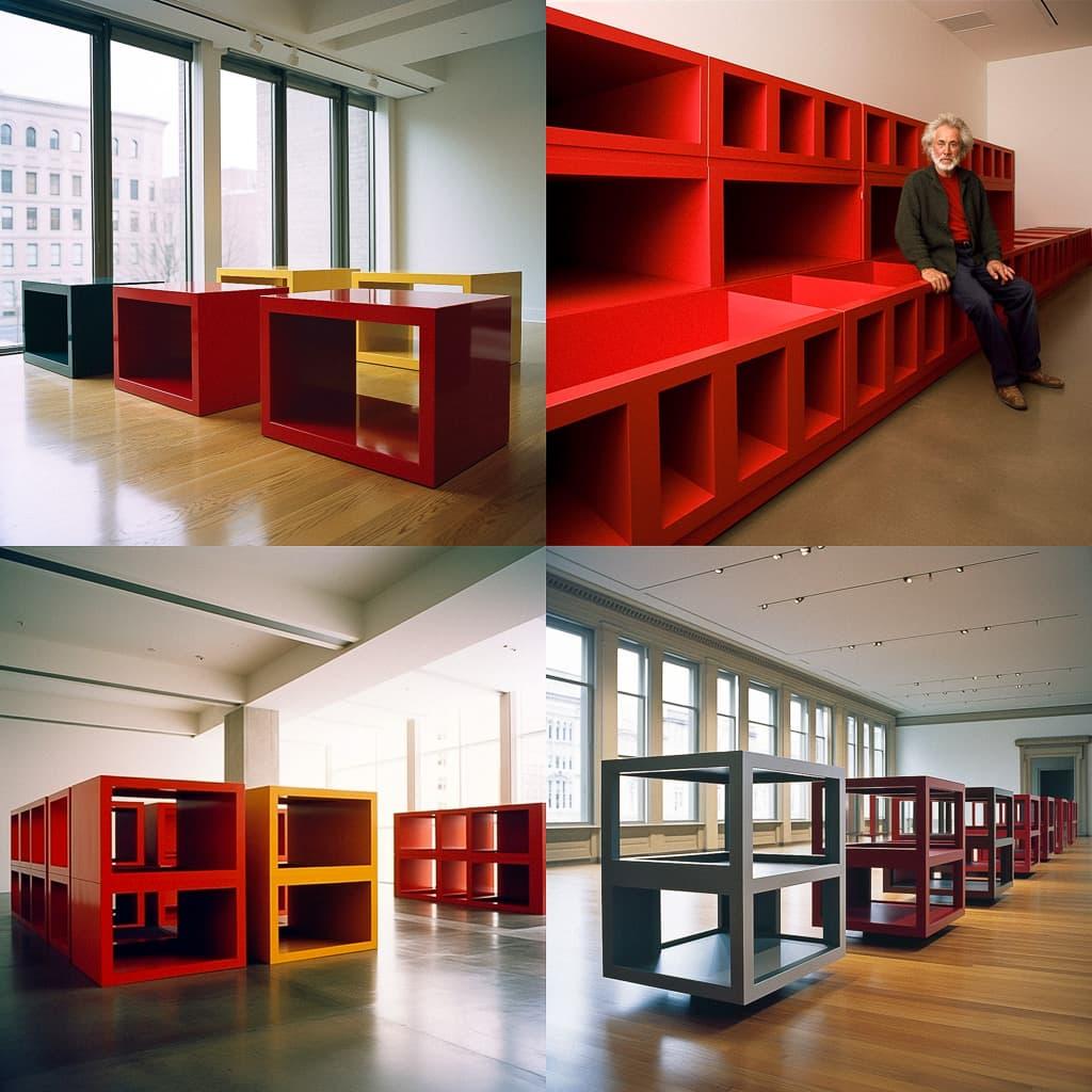 Donald Judd style, Midjourney V5, render 1 of 4