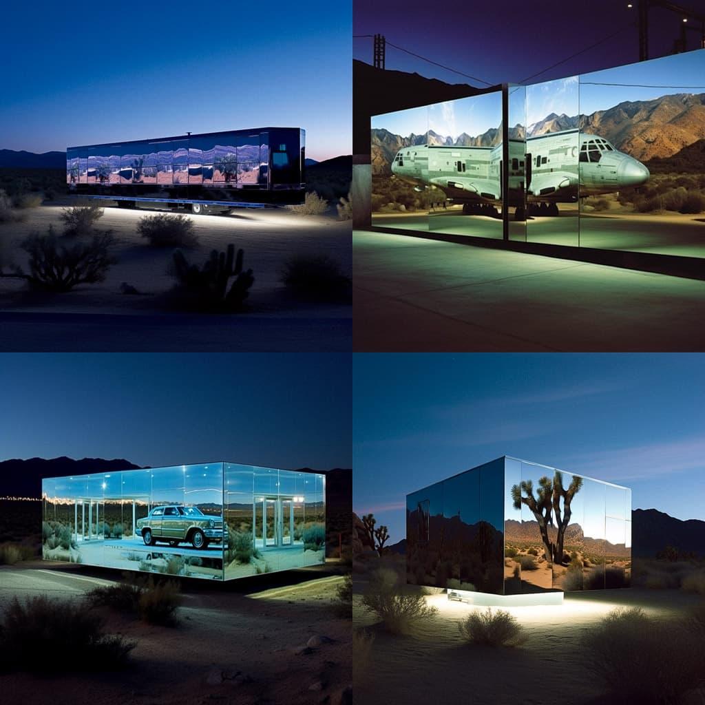 Doug Aitken style, Midjourney V5, render 1 of 4