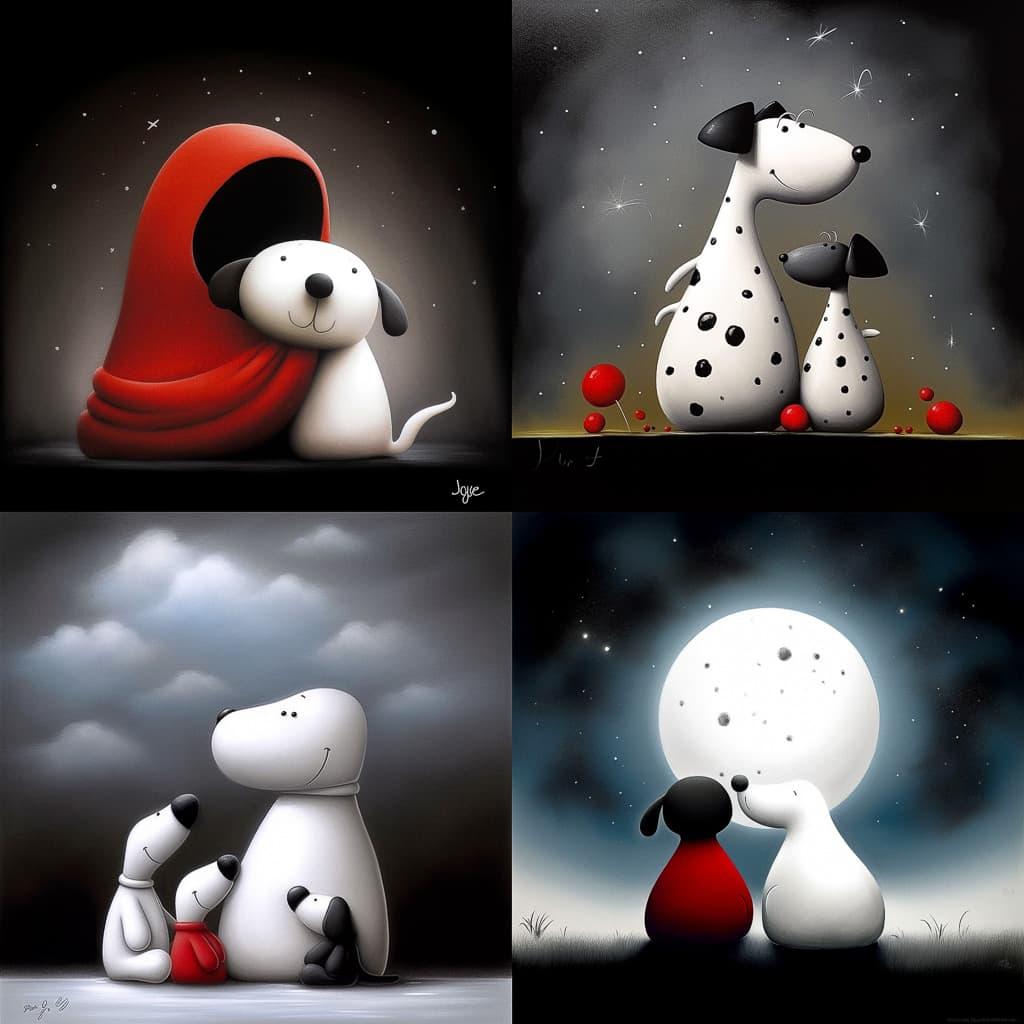 Doug Hyde style, Midjourney V5, render 1 of 4