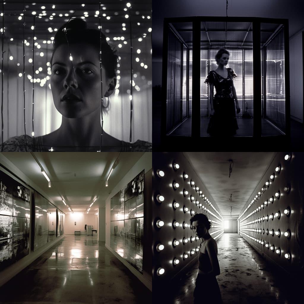Douglas Gordon style, Midjourney V5, render 1 of 4