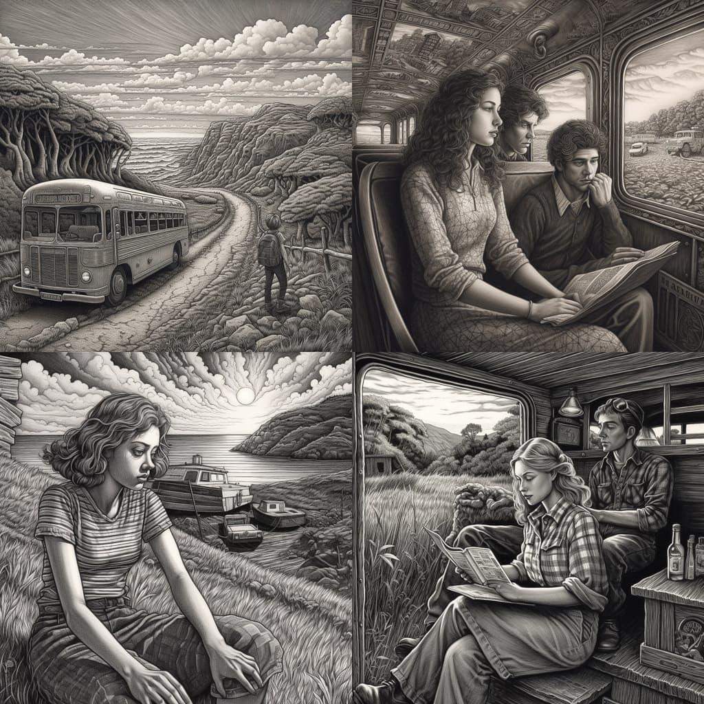 Douglas Smith style, Midjourney V5, render 1 of 4