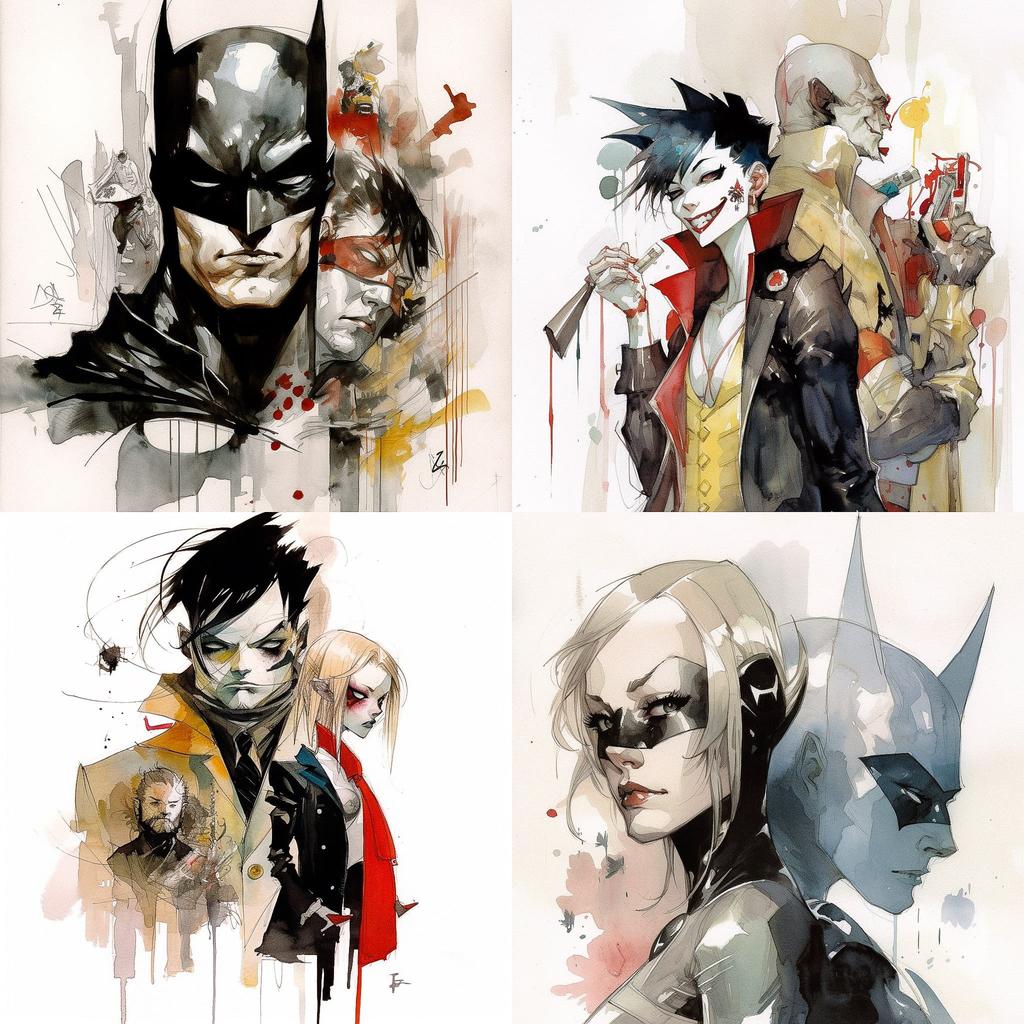 Dustin Nguyen style, Midjourney V5, render 1 of 4