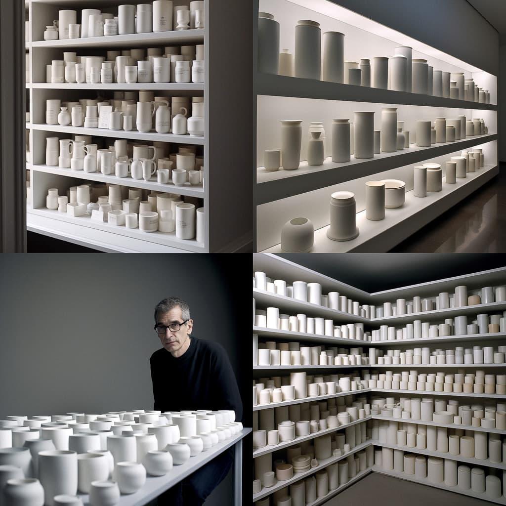 Edmund de Waal style, Midjourney V5, render 1 of 4