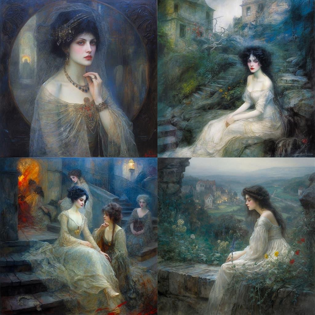 Eduard Veith style, Midjourney V5, render 1 of 4