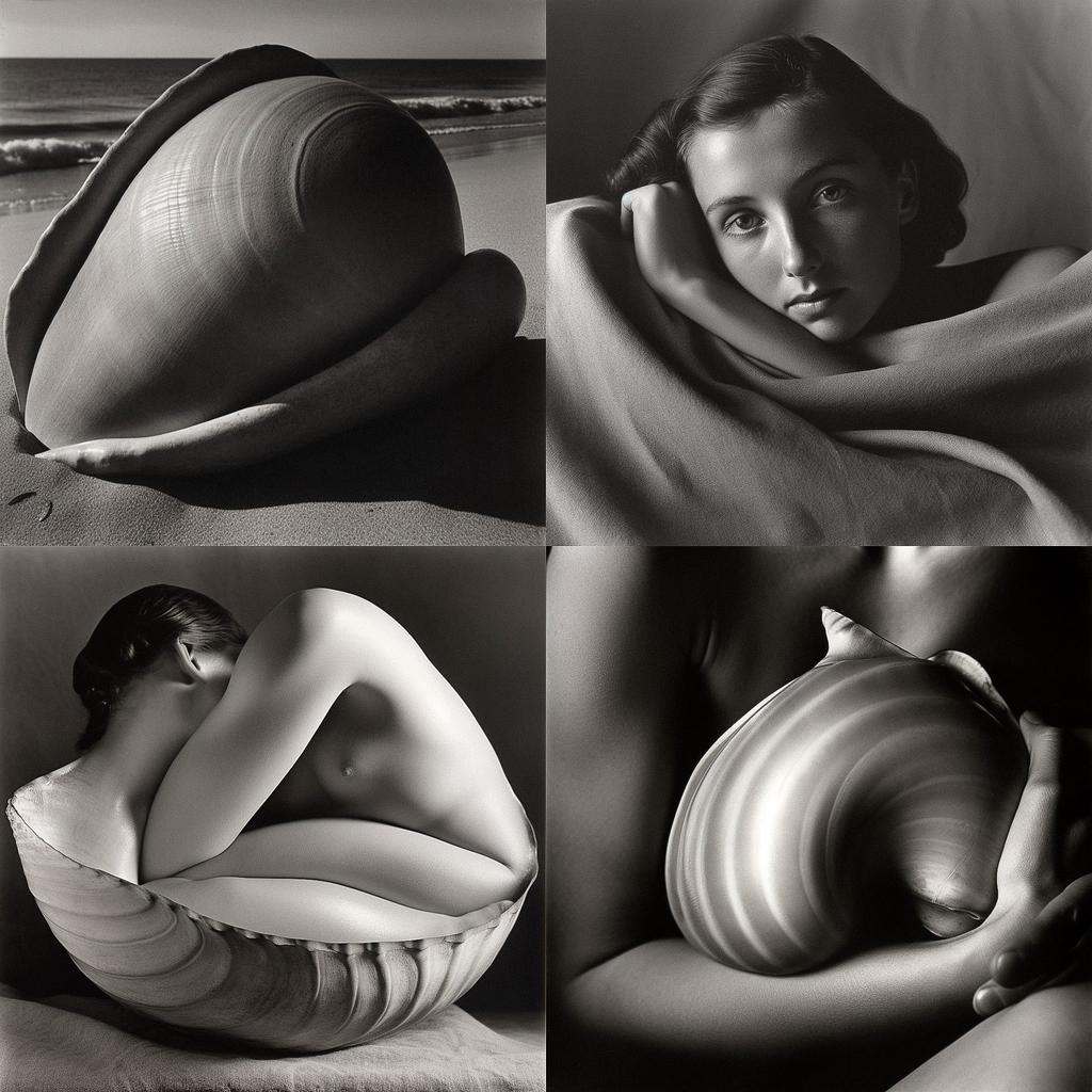 Edward Weston style, Midjourney V5, render 1 of 4