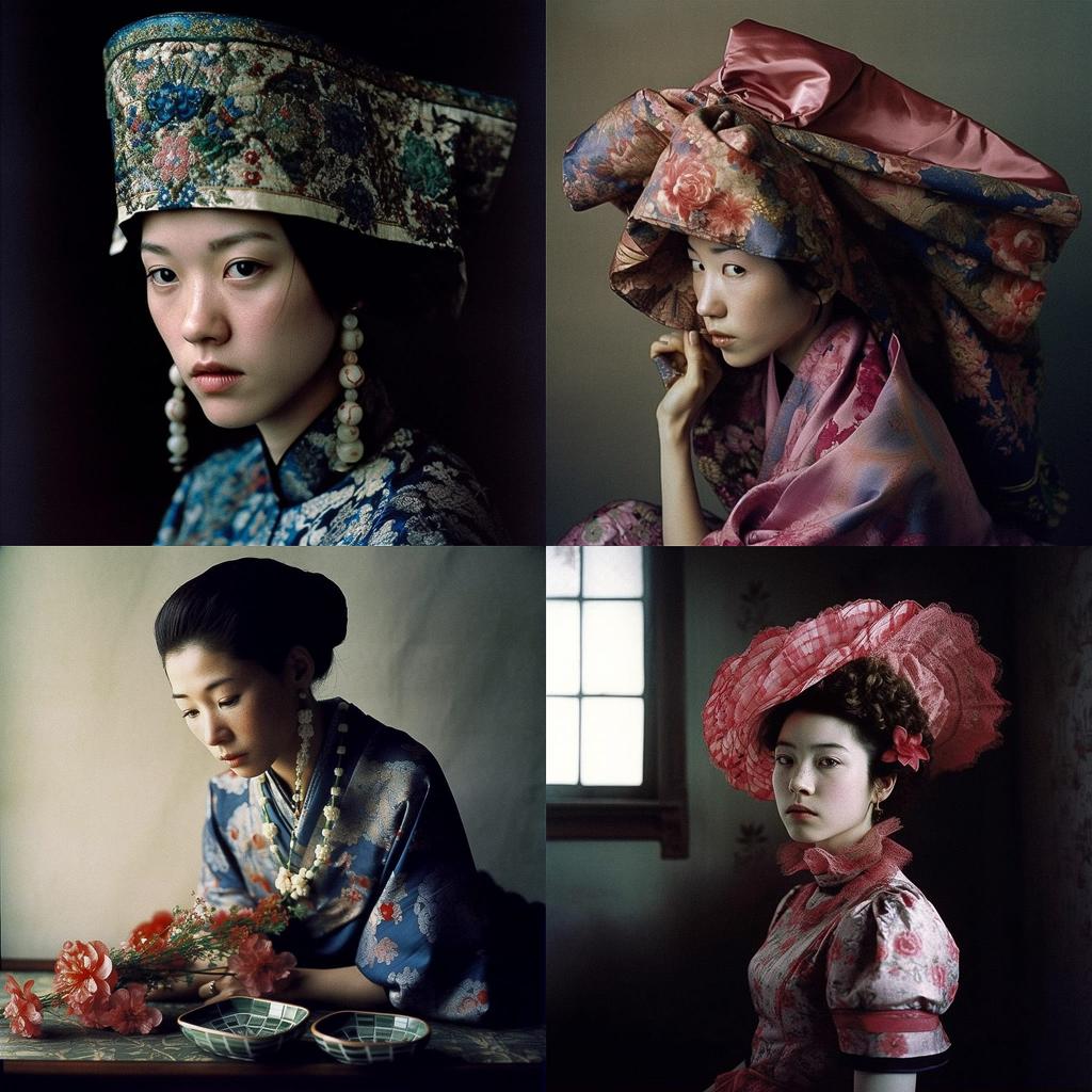 Eiko Ishioka style, Midjourney V5, render 1 of 4