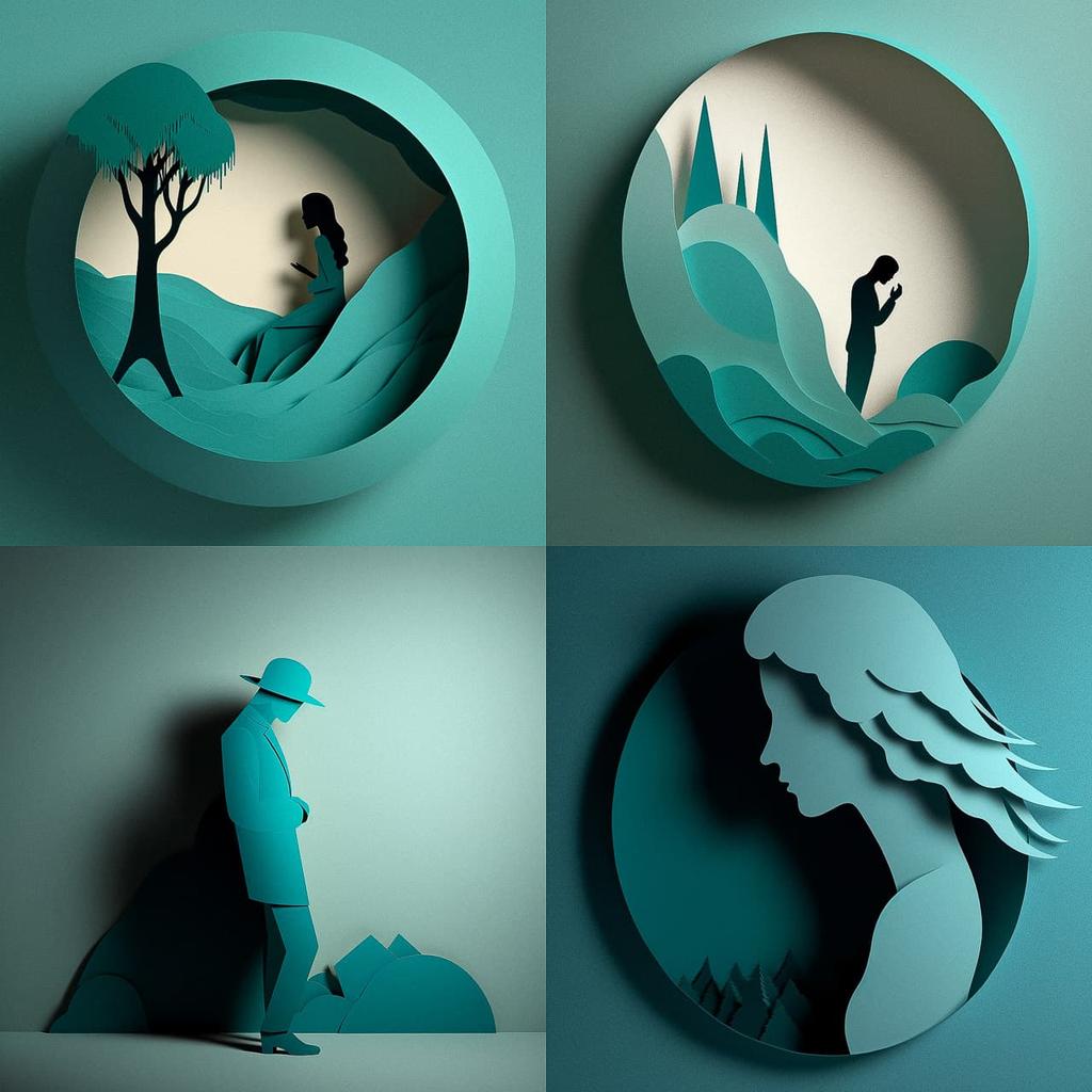 Eiko Ojala style, Midjourney V5, render 1 of 4