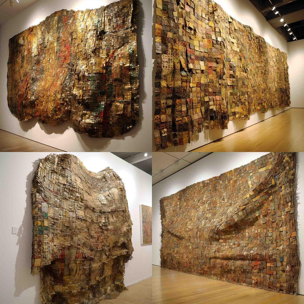 El Anatsui style, Midjourney V5, render 1 of 4