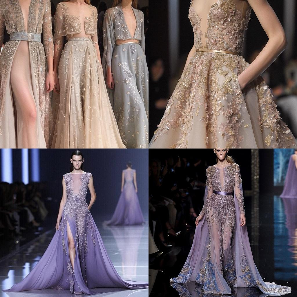 Elie Saab style, Midjourney V5, render 1 of 4