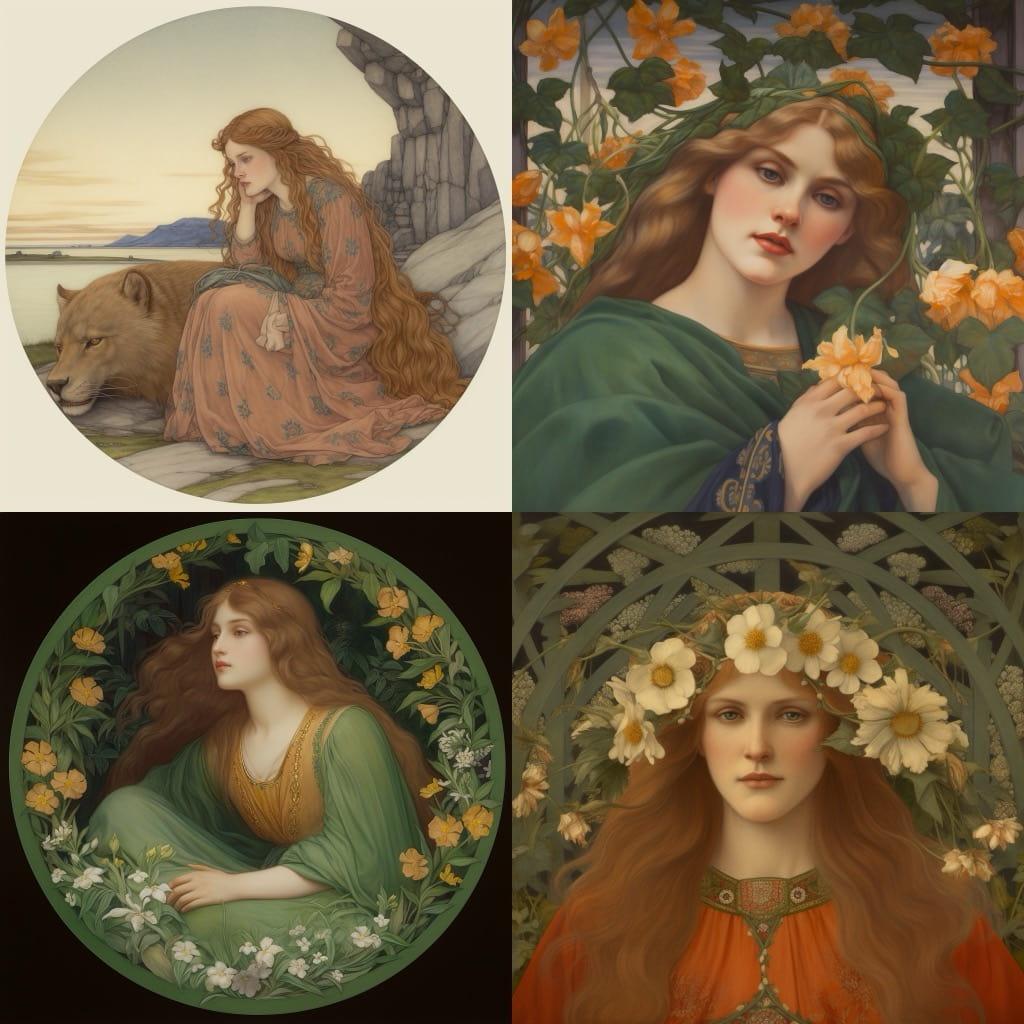 Elisabeth Sonrel style, Midjourney V5, render 1 of 4
