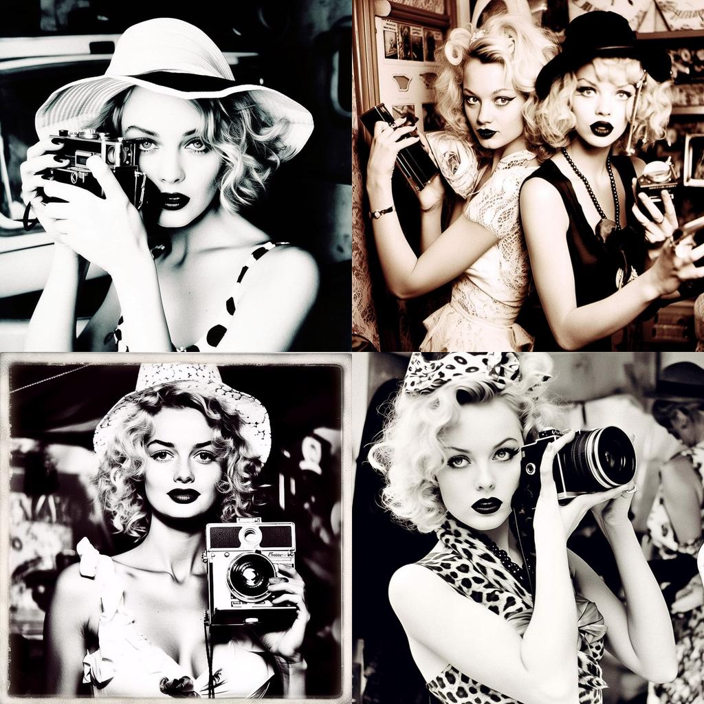 Ellen von Unwerth style, Midjourney V5, render 1 of 4