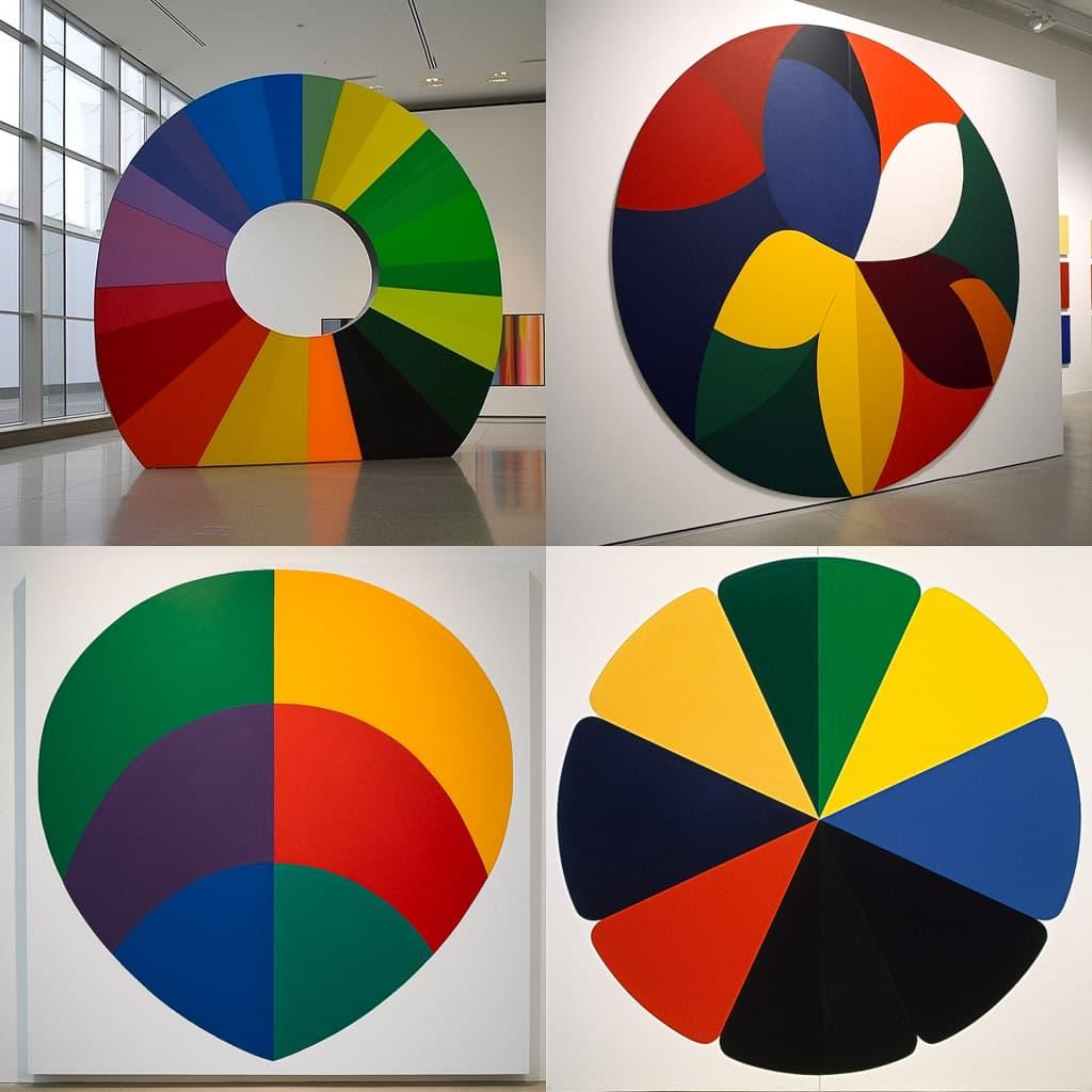 Ellsworth Kelly style, Midjourney V5, render 1 of 4