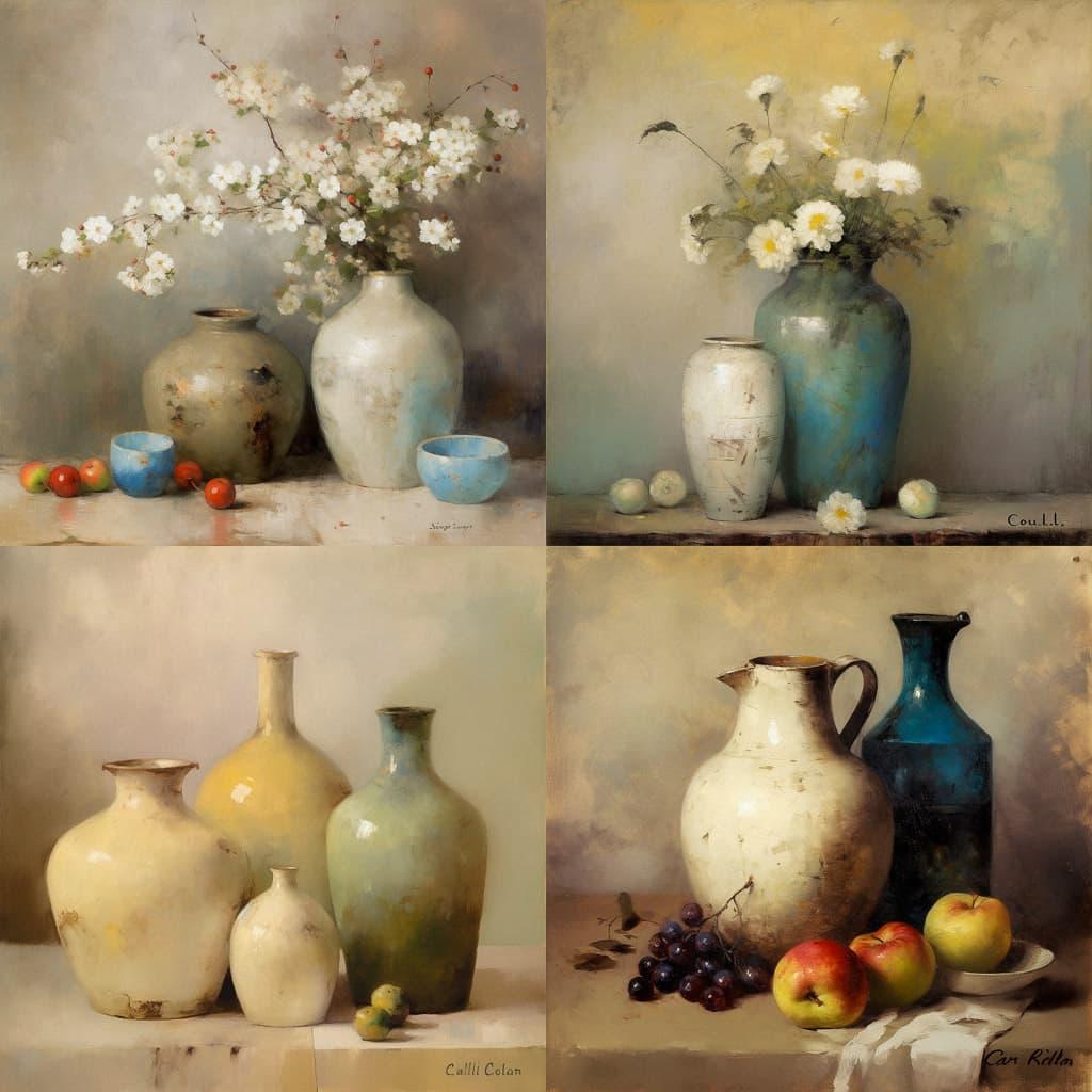 Emil Carlsen style, Midjourney V5, render 1 of 4