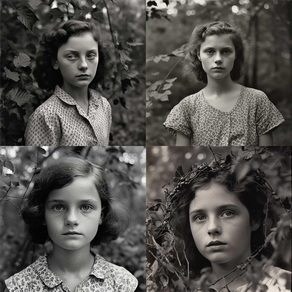 Emmet Gowin style, Midjourney V5, render 1 of 4