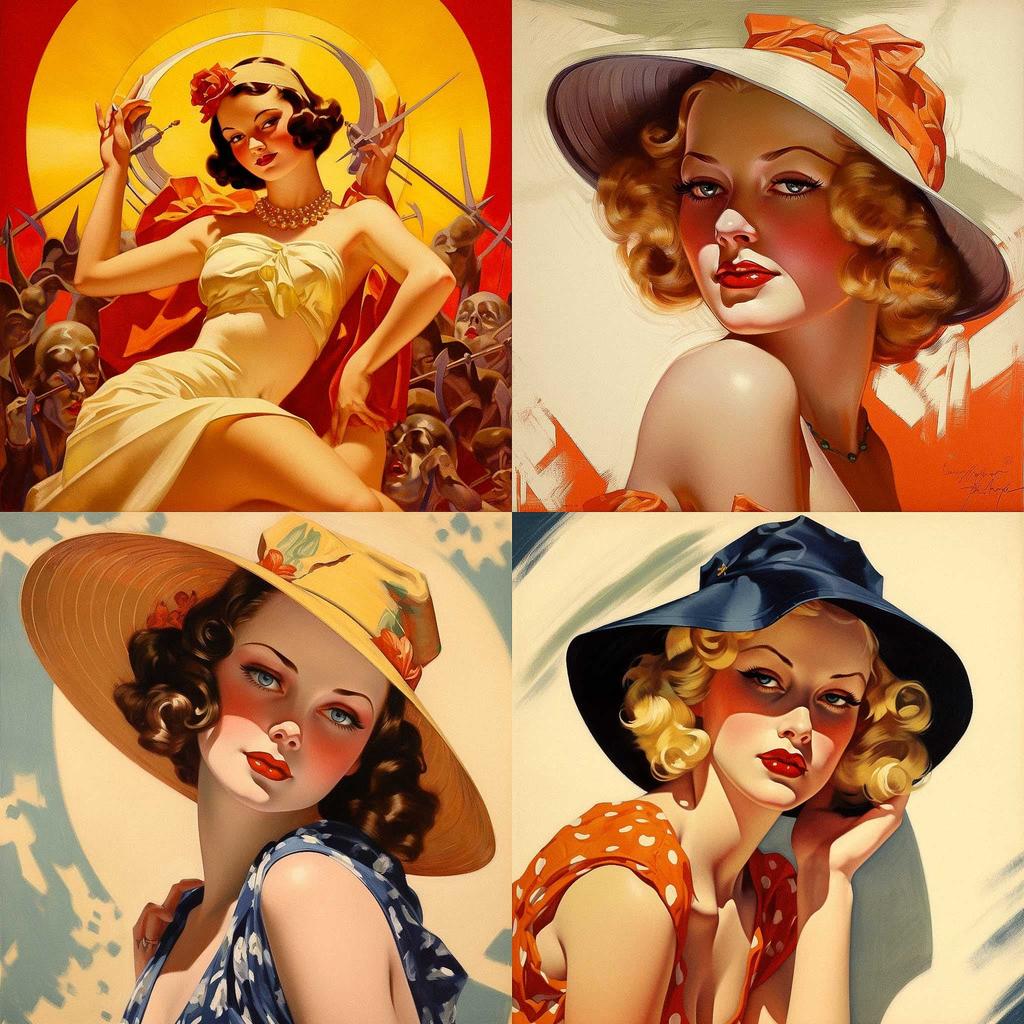 Enoch Bolles style, Midjourney V5, render 1 of 4
