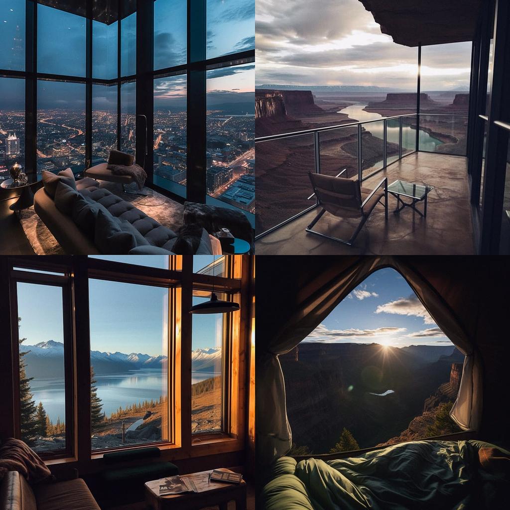Epic view style, Midjourney V5, render 1 of 4